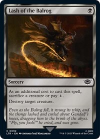Lash of the Balrog - UB: Lord of the Rings - NM