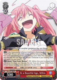 At a Boastful Age, Milim - That Time I Got Reincarnated As a Slime Vol. 3 - NM