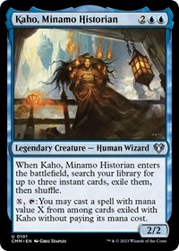 Kaho, Minamo Historian - Commander Masters - NM