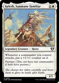Keleth, Sunmane Familiar - Commander Masters - NM