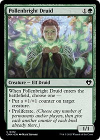 Pollenbright Druid - Commander Masters - NM