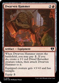 Dwarven Hammer - Commander Masters - NM