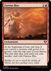 Furious Rise - Commander Masters - NM
