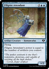 Filigree Attendant - Commander Masters - NM