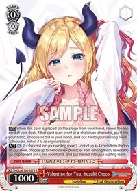 Valentine for You, Yuzuki Choco - hololive production Vol. 2 - NM