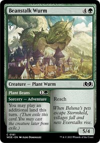 Beanstalk Wurm - Wilds of Eldraine - NM