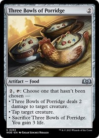 Three Bowls of Porridge - Wilds of Eldraine - NM
