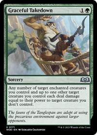 Graceful Takedown - Wilds of Eldraine - NM