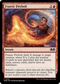 Frantic Firebolt - Wilds of Eldraine - NM