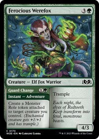 Ferocious Werefox - Wilds of Eldraine - NM