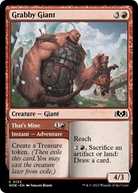 Grabby Giant - Wilds of Eldraine - NM