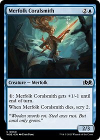 Merfolk Coralsmith - Wilds of Eldraine - NM
