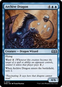 Archive Dragon - Wilds of Eldraine - NM