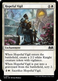 Hopeful Vigil - Wilds of Eldraine - NM