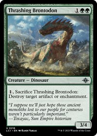 Thrashing Brontodon - The Lost Caverns of Ixalan - NM