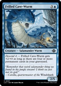 Frilled Cave-Wurm - The Lost Caverns of Ixalan - NM