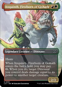 Itzquinth, Firstborn of Gishath (Borderless) - The Lost Caverns of Ixalan - NM