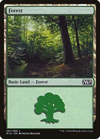 Forest (267) - Magic 2015 - NM
