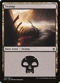 Swamp (258) - Khans of Tarkir - NM