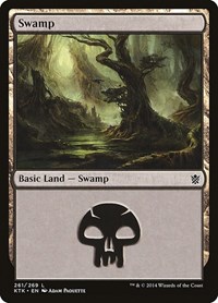 Swamp (261) - Khans of Tarkir - NM