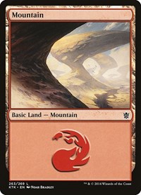 Mountain (263) - Khans of Tarkir - NM