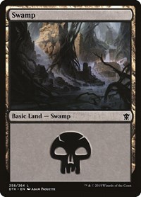 Swamp (258) - Dragons of Tarkir - NM
