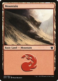 Mountain (260) - Dragons of Tarkir - NM