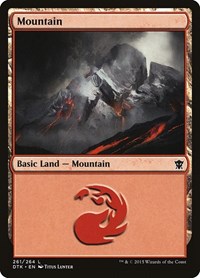 Mountain (261) - Dragons of Tarkir - NM