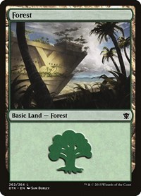 Forest (262) - Dragons of Tarkir - NM