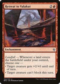 Retreat to Valakut - Battle for Zendikar - NM