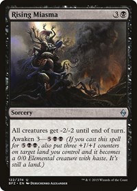 Rising Miasma - Battle for Zendikar - NM