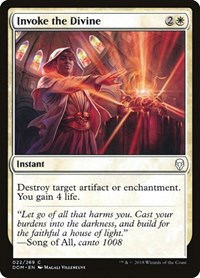 Invoke the Divine - Dominaria - NM