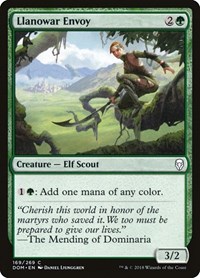 Llanowar Envoy - Dominaria - NM