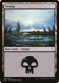 Swamp (261) - Dominaria - NM