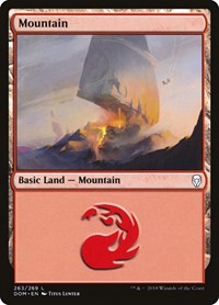 Mountain (263) - Dominaria - NM