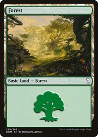 Forest (268) - Dominaria - NM