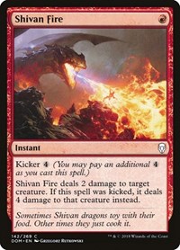 Shivan Fire - Dominaria - NM