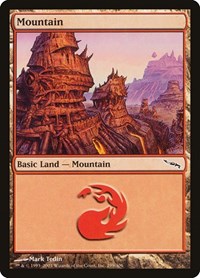 Mountain (299) - Mirrodin - NM