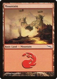 Mountain (300) - Mirrodin - NM