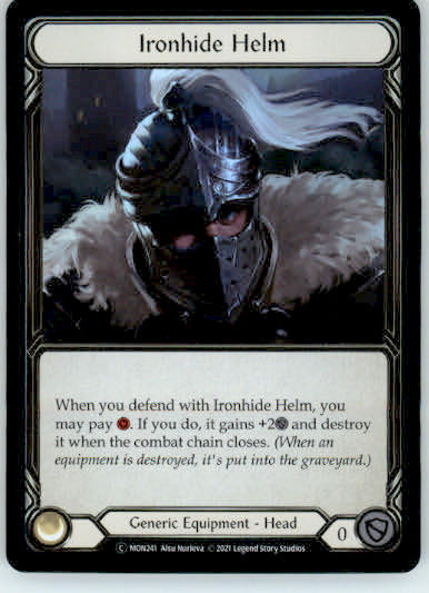 Ironhide Helm - Monarch - MON241 - Rainbow Foil Unl NM