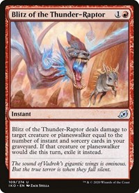 Blitz of the Thunder-Raptor - Ikoria: Lair of Behemoths - NM