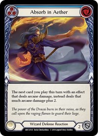 Absorb in Aether (Blue) - Arcane Rising - Unlimited NM