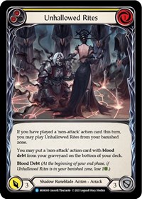 Unhallowed Rites (Yellow) - Monarch - Unlimited NM