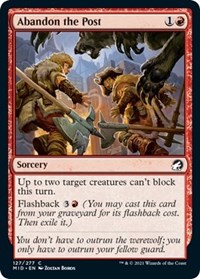 Abandon the Post - Innistrad: Midnight Hunt - NM