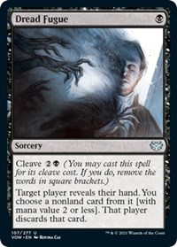 Dread Fugue - Innistrad: Crimson Vow - NM