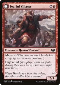 Fearful Villager - Innistrad: Crimson Vow - NM
