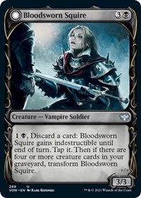 Bloodsworn Squire (Showcase) - Innistrad: Crimson Vow - NM