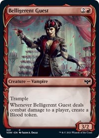 Belligerent Guest (Showcase) - Innistrad: Crimson Vow - NM