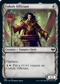 Unholy Officiant (Showcase) - Innistrad: Crimson Vow - NM