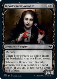 Bloodcrazed Socialite (Showcase) - Innistrad: Crimson Vow - NM